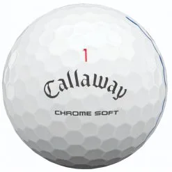 Callaway Chrome Soft Triple Track Golf Balls | White -Accessories Shop Callaway Chrome Soft Triple Track Golf Balls White 18