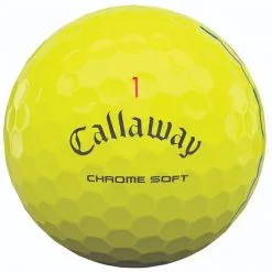 Callaway 2021 Chrome Soft Triple Track Golf Balls | Yellow -Accessories Shop Callaway Chrome Soft Triple Track Golf Balls Yellow 130