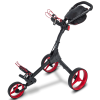 Big Max IQ+ Push Golf Trolley | Black/Red