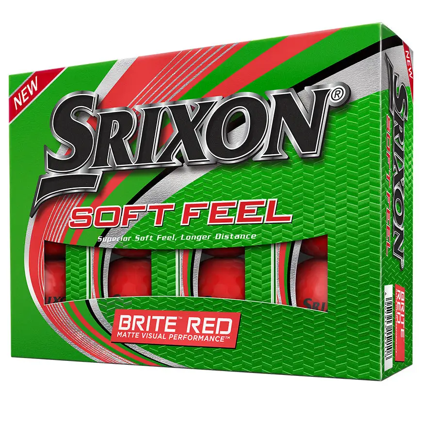 Srixon Soft Feel Brite Golf Balls | Red 1 Srixon Soft Feel Brite Golf Balls | Red