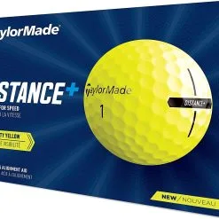 TaylorMade Distance Plus Golf Balls | Yellow