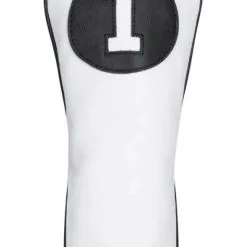 Titleist White & Black Leather Headcovers TA20TASCWB -Accessories Shop Titleist White Black Leather Headcovers TA20TASCWB 97