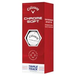 Callaway Chrome Soft Triple Track Golf Balls | White -Accessories Shop callaway chrome soft triple track golf balls white 3